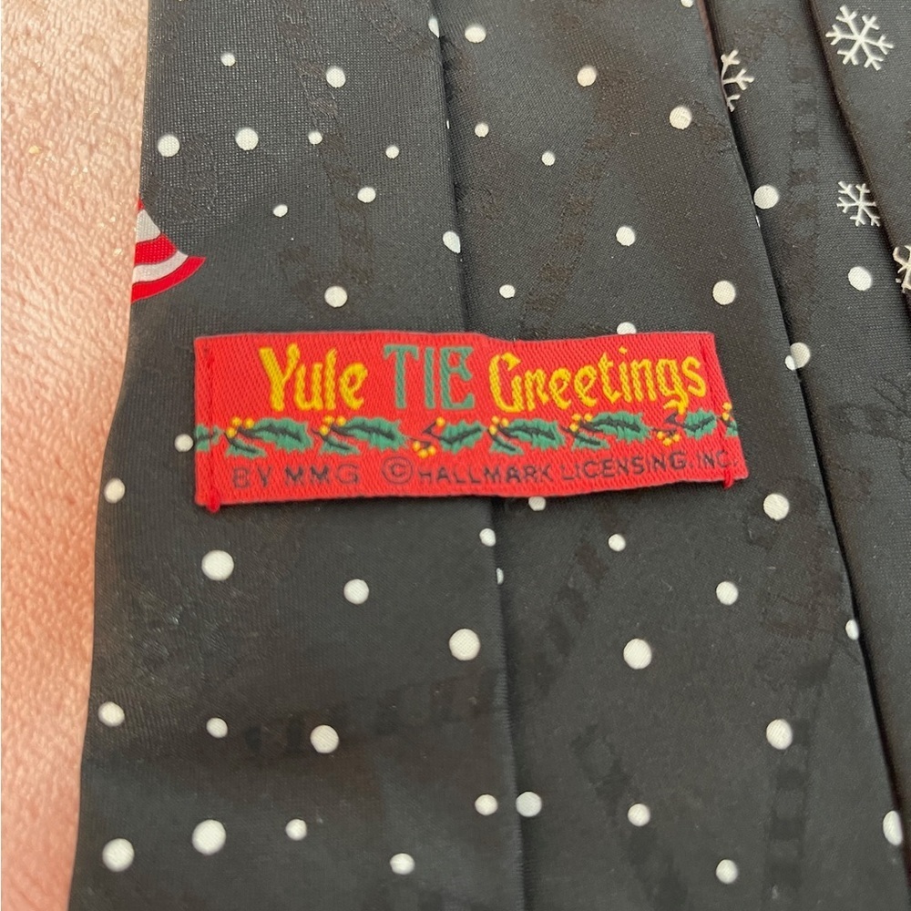 Patriotic Snowman Black Tie - Picture 7 of 9